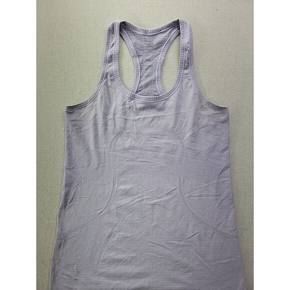 Lululemon Women's 8 Swiftly Tech Athletic Tank Lavender Racerback Performance - Picture 3 of 8